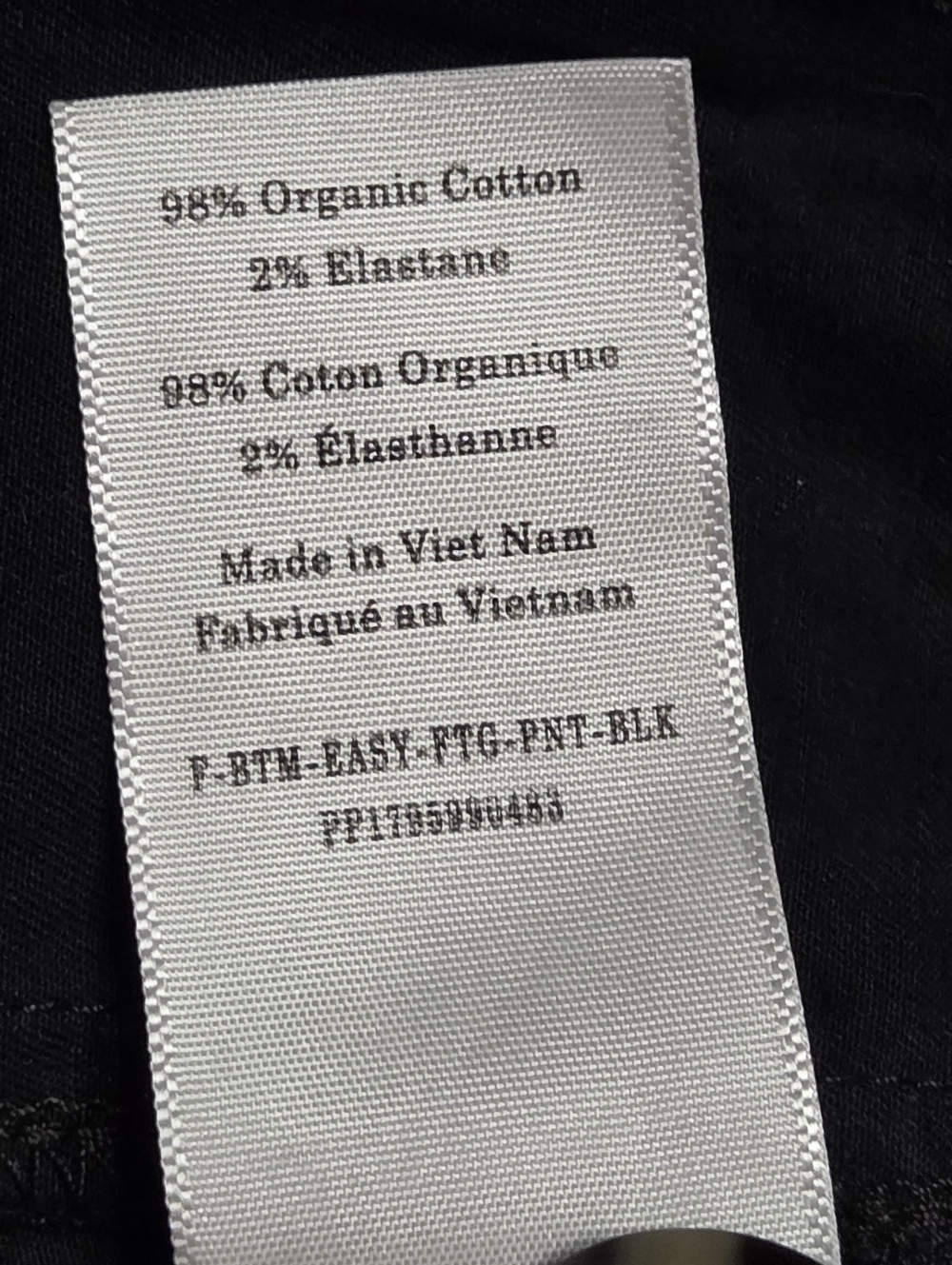 Everlane Barrel Pants Black Organic Cotton Size 8 - Picture 9 of 10